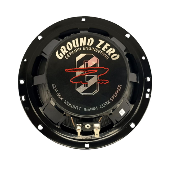 Ground Zero GZIF 65X 2-drożne głośniki współosiowe o średnicy woofera 165 mm. Moc woofera 80 W RMS